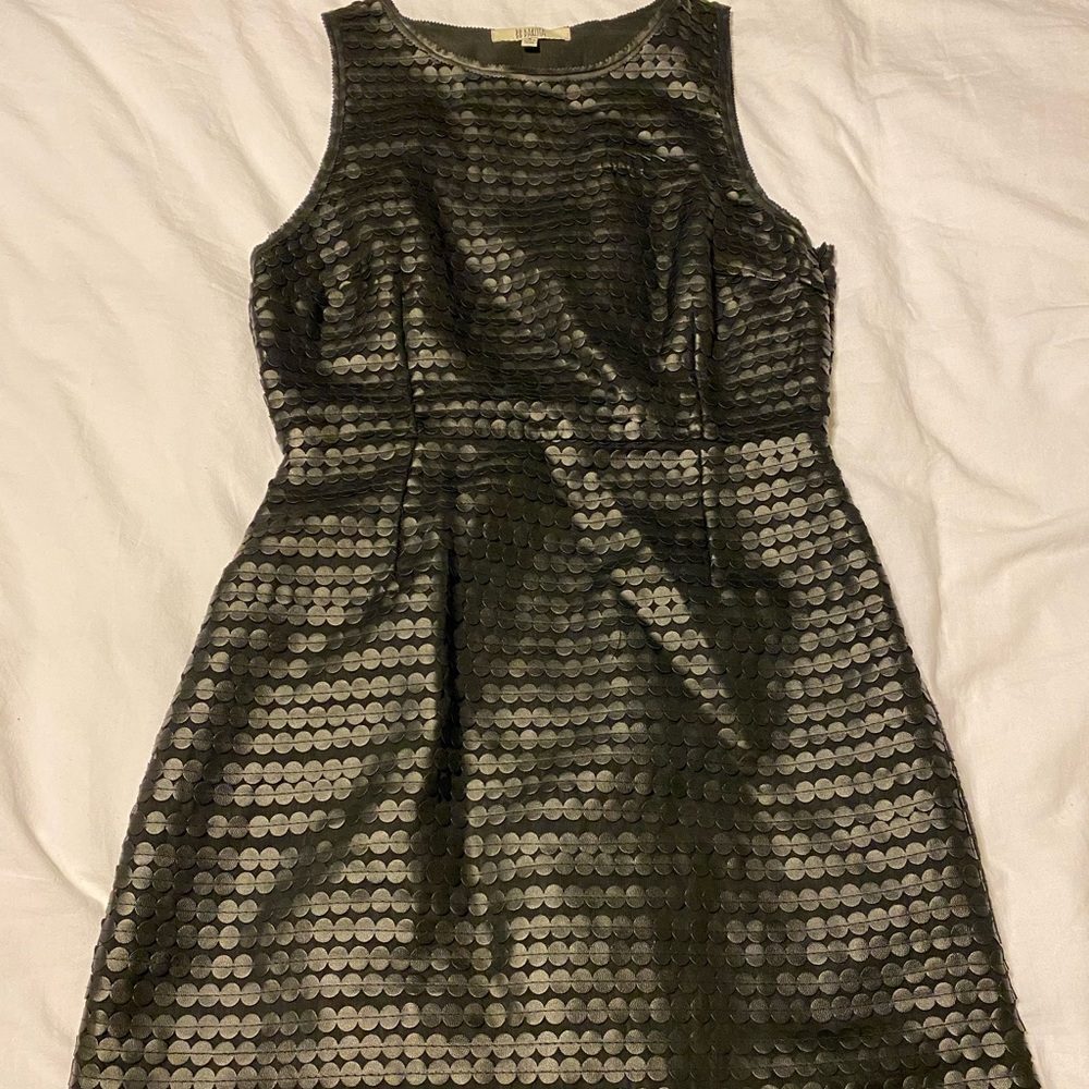 Faux leather dress